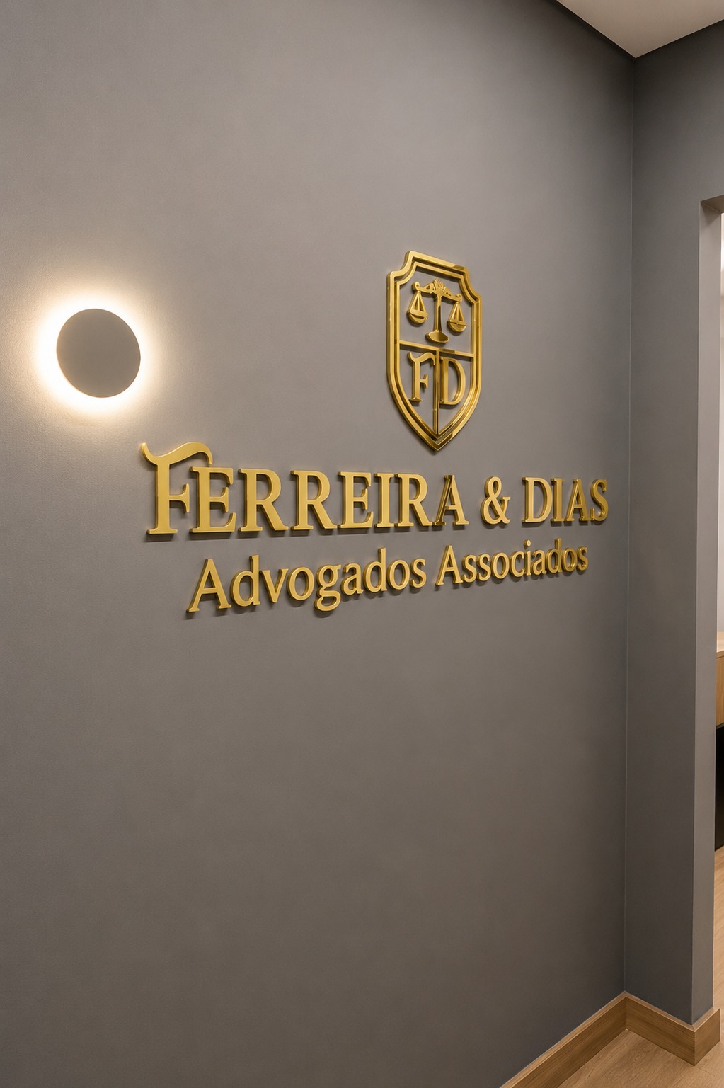 Sala de reunião do escritório Ferreira & Dias